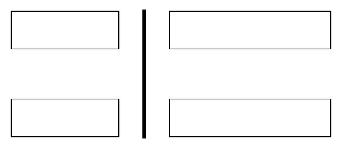 output: line in the middle