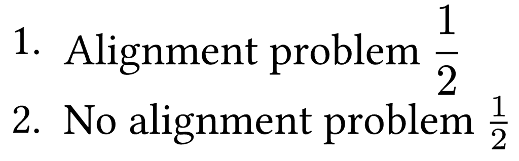 How to ensure display fractions don't cause alignment issues ...