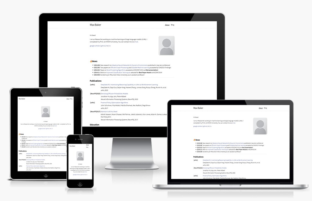 Academic Homepage Using Typst - Showcase - Typst Forum