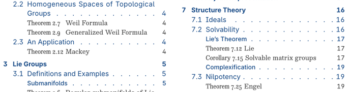Outline with named theorems interspersed
