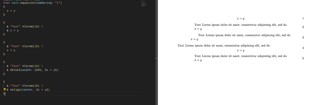 How to fix math align problem - Questions - Typst Forum