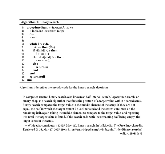 binary search algorithm